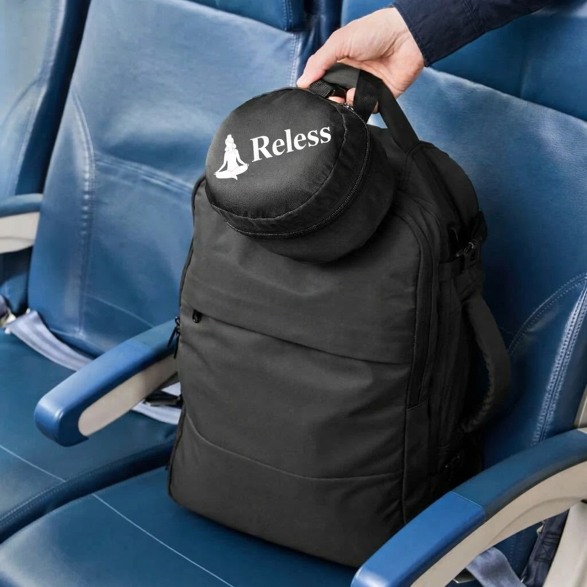 Reless AirComfort™ Reisekissen für Langstreckenflüge, aufblasbares Kissen mit ergonomischem Design für mehr Komfort unterwegs