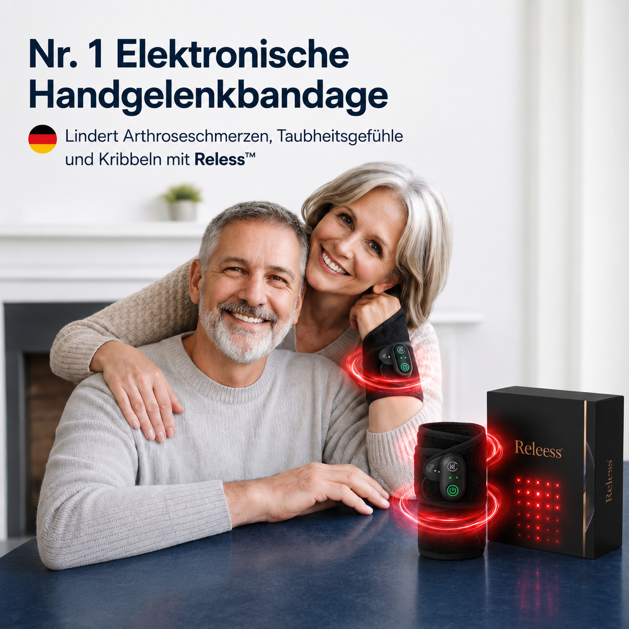 RelessWrap™ - Handgelenk-Bandage mit Infrarotlicht-Therapie - Reless