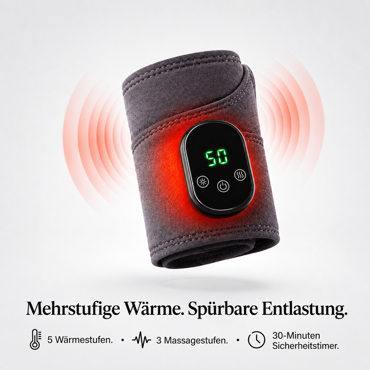 RelessWrap 2.0 Handgelenkbandage für tägliche Unterstützung, zeigt das Produkt in einer Nahaufnahme auf weißem Hintergrund.