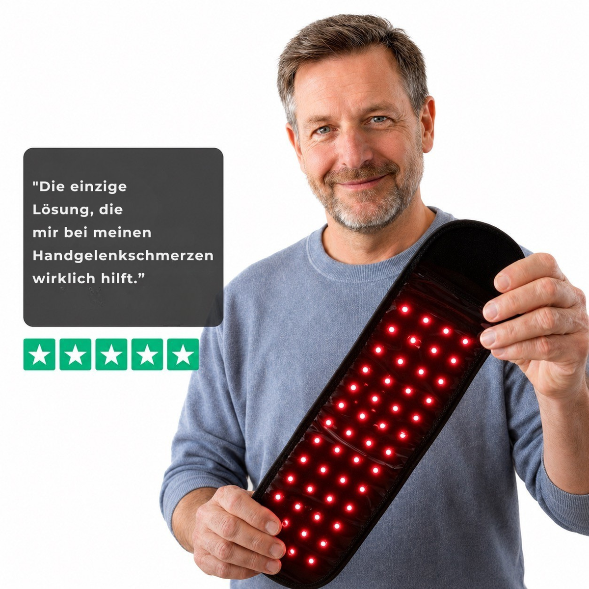 RelessWrap™ - Handgelenk-Bandage mit Infrarotlicht-Therapie - Reless