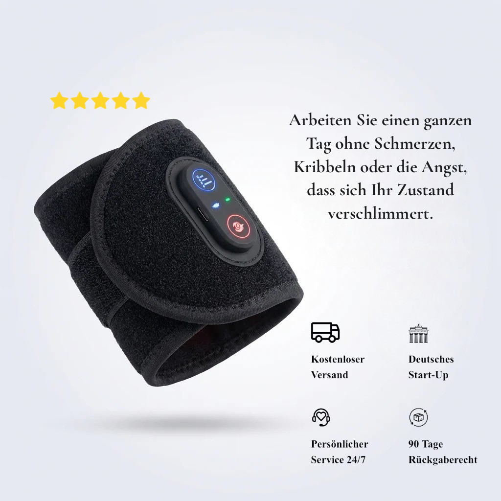 RelessWrap™ Handgelenk-Bandage mit Infrarotlicht-Therapie, elastisches Handgelenkband für Schmerzlinderung und Unterstützung