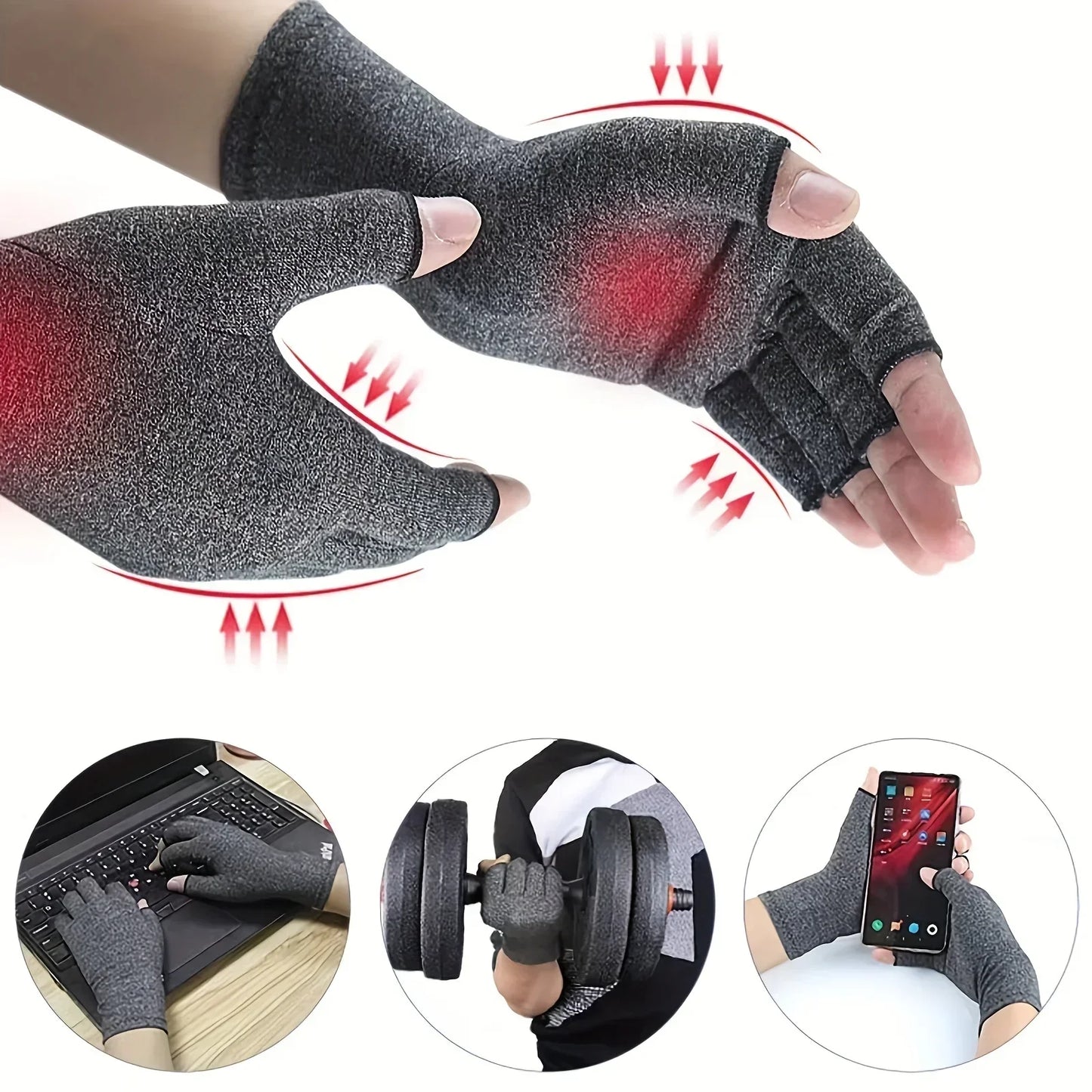 Reless Winter-Arthritisknieschen aus warmem Material, mit Kompressionsfunktion zur Schmerzlinderung und Gelenkschutz.