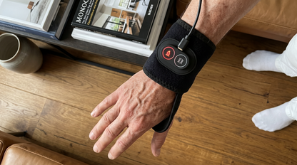 RelessRelessWrap™ Handgelenk-Bandage mit Infrarotlicht-Therapie, flexibel und bequem für Schmerzen und Unterstützung
